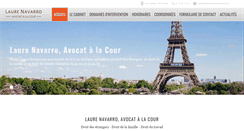 Desktop Screenshot of laure-navarro-avocat.com